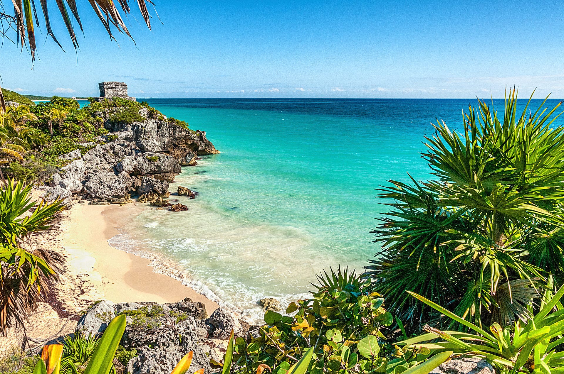 The famous beach of Tulum